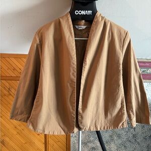 Croft & Barrow Tan Women's Open Front Jacket XL